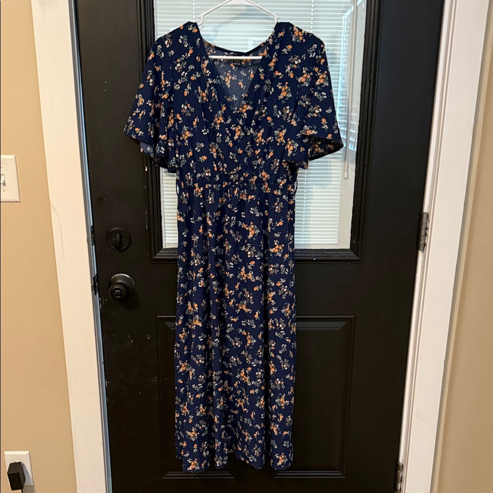 Floral Navy Dress